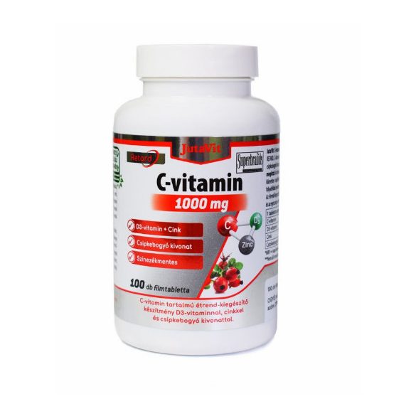Jutavit C-vitamin 1000mg + D3 + Cink tabletta – 100db