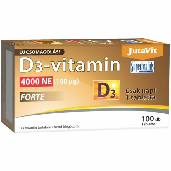 Jutavit D3-vitamin Forte 4000NE tabletta – 100db