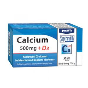 JutaVit Calcium 500mg+D3 tabletta 50x