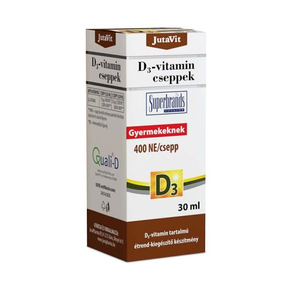 JutaVit D3-vitamin 400 NE/csepp 30ml