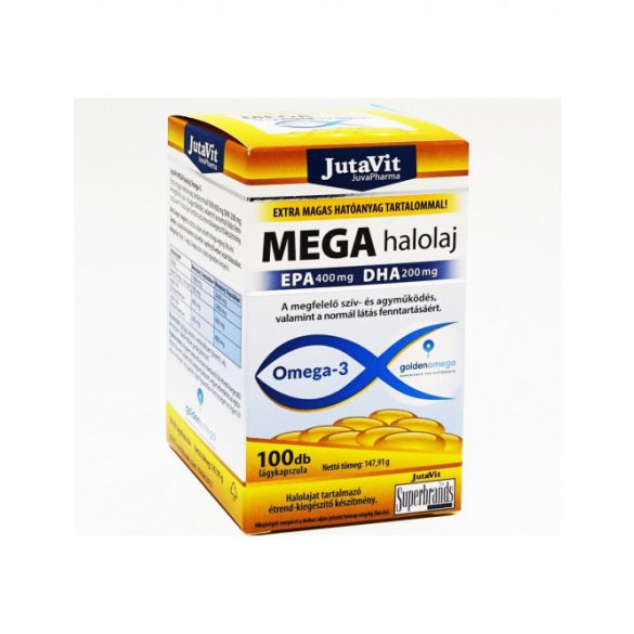 JutaVit Mega Halolaj Omega-3 100x