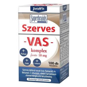 JutaVit Szerves Vas-komplex Forte 18mg 100x