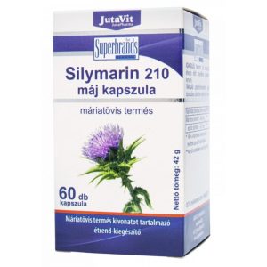 Jutavit Máriatövis 210 Máj Kapszula 60x  Silymarin 210