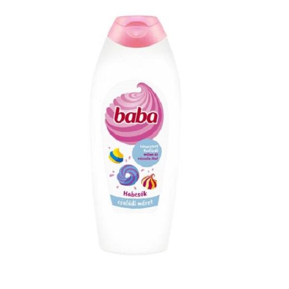 Baba Tusfürdő 400ml Habcsók - Málna Rózsafa Illat