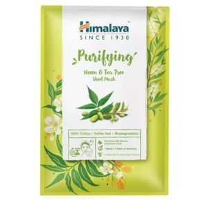 Himalaya Arctisztító textilmaszk nim növénnyel és teafával 30ml