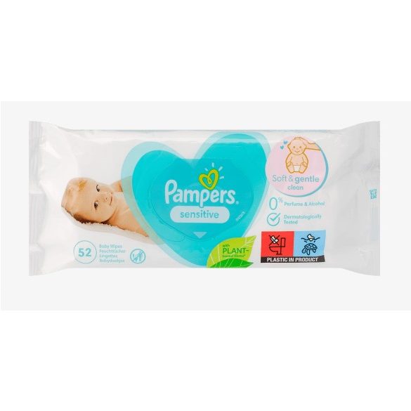 Pampers Törlőkendő 52db Sensitive