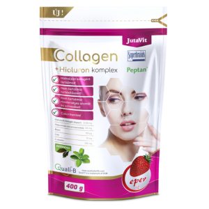 JutaVit Collagen+hialuron komplex Eper 400g