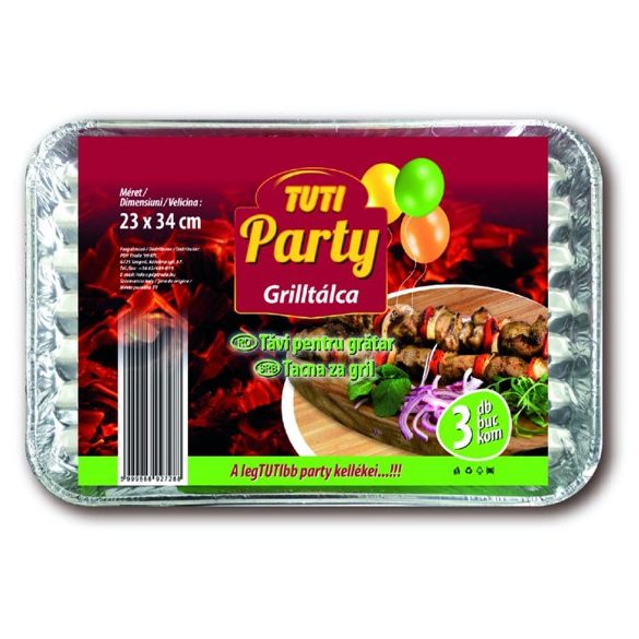 TUTI Party Grilltálca 23x34cm