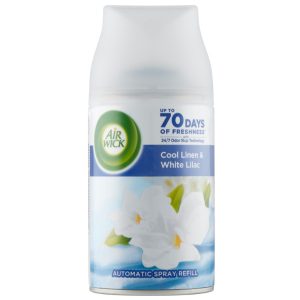 Air Wick légfrissítő utántöltő spray 250ml Friss Ruha és Fehér Liliom