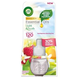   Air Wick Utántöltő folyadék 19ml elektromos készülékbe - Málna és bimbózó citrusok