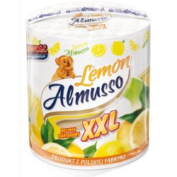   Almusso Lemon XXL Papírtörlő 1Tekercs 2Réteg 100 Cellulóz - 400 lap 