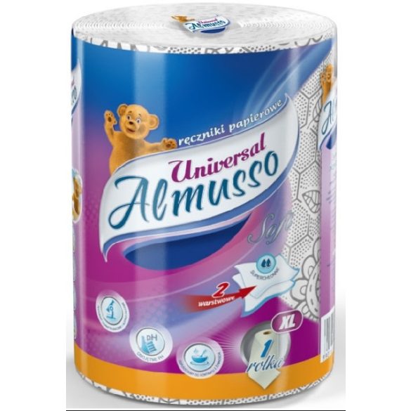 Almusso Universal Papírtörlő 1Tekercs 2Rétegű - 100% Cellulóz  -150lap SOFT XL