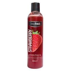 Deep Fresh Tusfürdő 400ml Exfoliating Strawberry