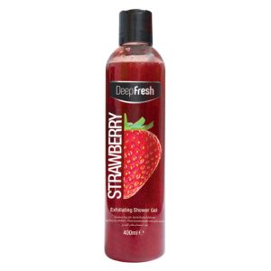 Deep Fresh Tusfürdő 400ml Exfoliating Strawberry