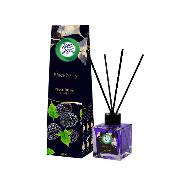 Miss Life Bamboo Pálcikás légfrissítő 100ml Blackberry