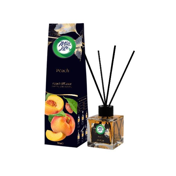 Miss Life Bamboo Pálcikás légfrissítő 100ml Peach