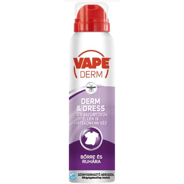 Vape Szúnyogriasztó 100ml Aeroszol Derm and Dress ÚJ