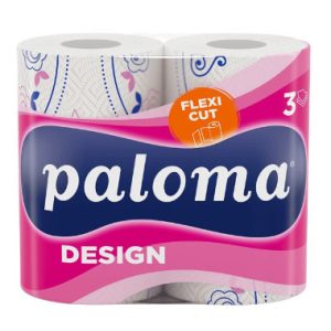 Paloma Papírtörlő 2 Tekercs 3 Rétegű - 145 Lap - Színes Flexi Sheet Design