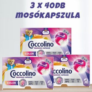 Coccolino Mosókapszula Csomagajánlat: 3x40db Color 3in1