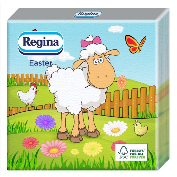 Regina Easter Szalvéta Húsvéti Mintás 33x33cm 30db-os Vegyes Minta