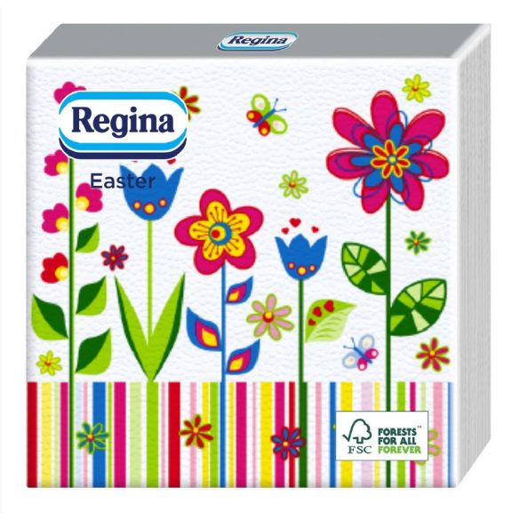 Regina Easter Szalvéta Húsvéti Mintás 33x33cm 30db-os Vegyes Minta