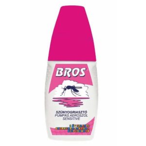 Bros szúnyog és kullancsriasztó Pumpás 50ml Kids Sensitive Pink