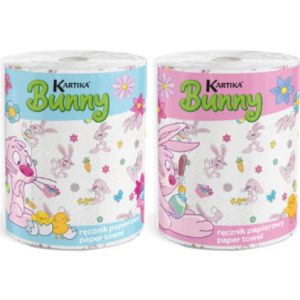 Kartika Bunny papírtörlő 1 Tekercs 3 Rétegű 100% Cellulóz 200 Lap 