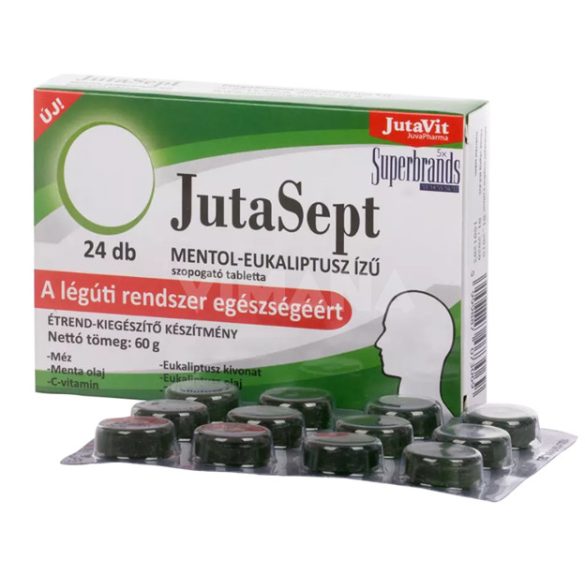 Jutavit JutaSept Szopogató Tabletta Mentol 24x