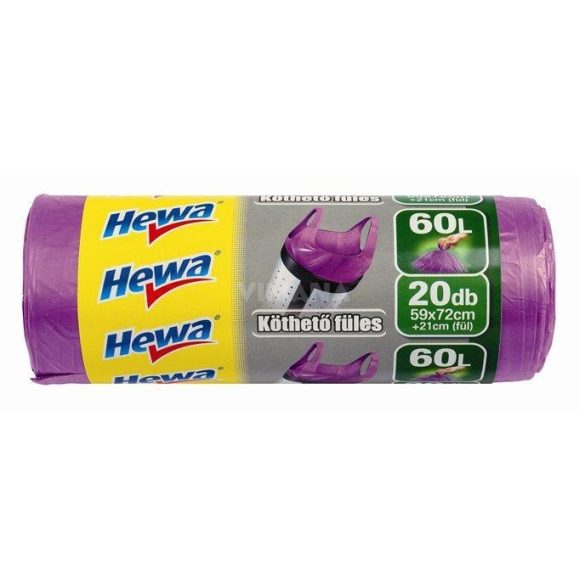 HEWA Szemeteszsák 60l/20db köthető Füles