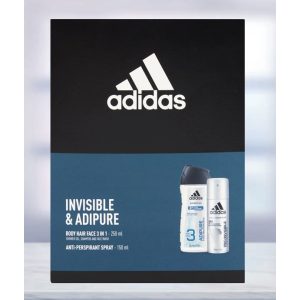 Csomag Adidas Tusfürdő 250ml Deo 150ml Invisible Male