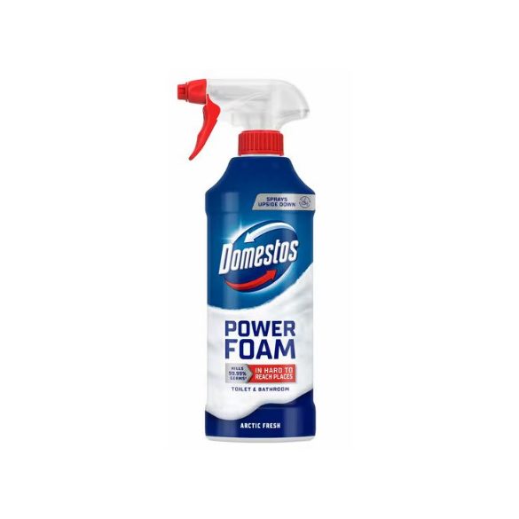 Domestos Power Foam 435ml Wc és Fürdőszoba Tisztító hab - Arctic Fresh