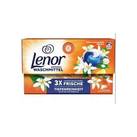 Lenor mosókapszula 22 db-os 4in1 Universal Orange Blossom and Peach