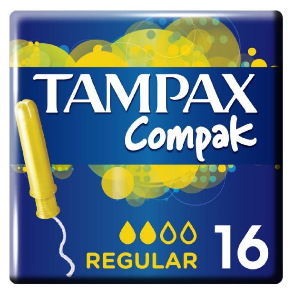 Tampax Compak Egészségügyi Tampon Applikátoros 16db-os Regular