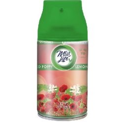   Miss Life Légfrissítő Utántöltő készülékhez 250ml Red Poppy Lemon Citrus
