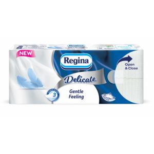 Regina Delicate Papírzsebkendő 90db-os 3 Rétegű Gentle Feeling