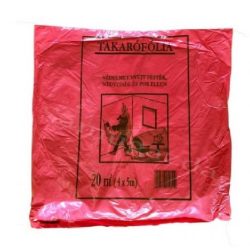 Takarófólia 4x5m Standard Vékony (piros)