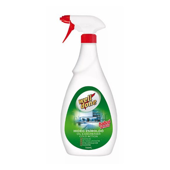 Well Done hideg zsíroldó 750ml Szórófejes habzó formula NEW