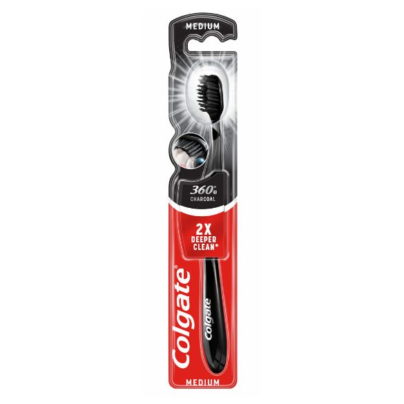 Colgate Fogkefe 360 Black Charcoal