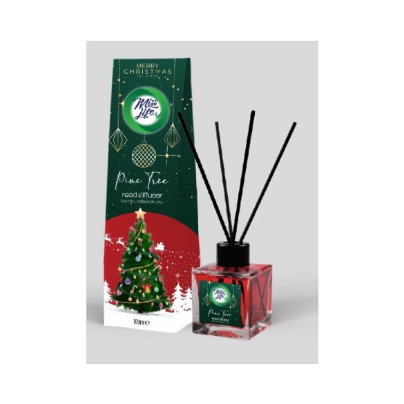 Miss Life Bamboo Pálcikás Légfrissítő 100ml Pine Tree Karácsonyi