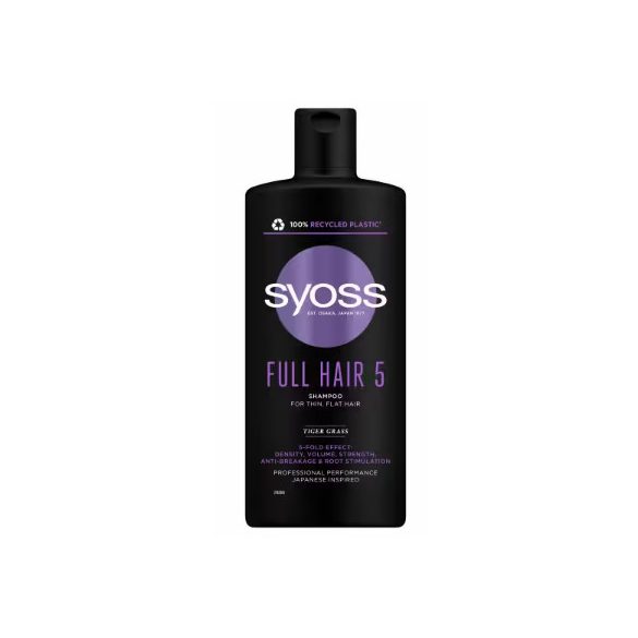 Syoss Sampon 440ml Full Hair 5D Vékonyszálú és Lelapuló hajra