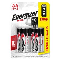 Energizer elem 1,5V Alkáli Mikro Max AA/6