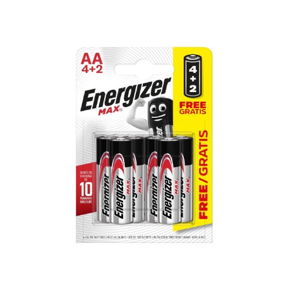 Energizer elem 1,5V Alkáli Mikro Max AA/6