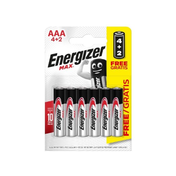 Energizer elem 1,5V Alkáli Mikro Max AAA/6
