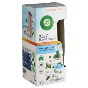 Air Wick ActiveFresh Automata Légfrissítő Készülék és Utántöltő 228ml Friss Pamut