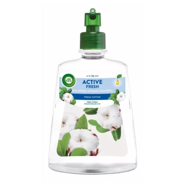 Air Wick Active Fresh Automata Légfrissítő Utántöltő 228ml Friss Pamut