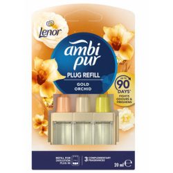   Ambipur 3 Vollution utántöltő folyadék 20ml elektromos készülékbe Gold Orchid