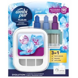   Ambipur 3 Vollution elektromos készülék utántöltővel Lenor spring