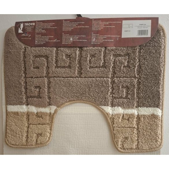 Szőnyeg Szett 50x80 / 40x50cm 2 részes Fürdőszobai - Barna