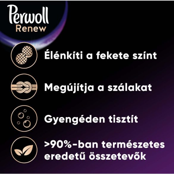 Csomagajánlat - Perwoll Folyékony Mosószer 3x3000ml - 3x60 (180 Mosás) - Renew Black