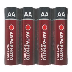   AgfaPhoto Elem 1,5V Féltartós Ceruza Super Heavy Duty Premium AA/R6/4db-os Piros/Fóliás